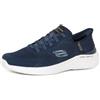 Skechers Uomo Bounder 2.0 Emerged Slip-In ALLENATRICE, Navy Mesh/Synthetic, 41 EU Large