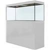 Amtra Alux 330 Led White Combi - Acquario professionale in vetro da 330L con coperchio e mobile in legno, per pesci di acqua dolce e salata, kit professionale, colore bianco