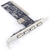 CONFUSE USB 2.0 4 Porte 480 Mbps Ad velocità Via HUB PCI Controller Card Adapter Schede PCI per Vista Windows XP 2000 98 SE