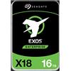 Seagate Exos X18 ST16000NM004J - Disco rigido interno, 16 TB, SAS (12 Gb/s SAS), sistema di videosorveglianza, dispositivo di storage supportato, 7200 rpm