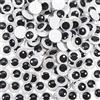 TOAOB THE ONE AND ONLY BABY TOAOB 300 Pezzi Occhi Adesivi 10mm Rotondo Plastica Mobili Autoadesivi Wiggle Finti Occhietti per Lavoretti Fai da Te Scrapbooking Artigianato Bambole Pupazzi Accessori Bianco Nero