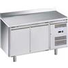 FORCOLD Tavolo refrigerato - Alzatina - N. 2 porte - cm 136 x 70 x 85/95 h
