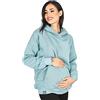 MijaCulture Molly M001 - Maglione da allattamento 2 in 1, Turchese, XL