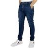 Gandy Jeans Uomo, 5 Tasche, Gamba Dritta, Pantalone Elasticizzato a Vita Alta, Slim Fit, LS773, Blu Scuro, 54