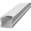 Profilo Alto 1m e 2m per striscia LED Alluminio Quadrato Variante Lunghezza Profilo 1 metro