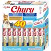 INABA Churu Snack per Gatti Cremoso in 4 Varietà al Tonno - 40 Stick x 14g - Cibo per Gatti da Leccare, Sano e Delizioso - Snack Gatto Senza Conservanti o Coloranti Artificiali, Grain-Free