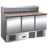 FORCAR Saladette - N.3 porte - Vetrina portaingredienti - cm 136.5 x 70 x 110 h