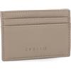 COMIX U - Portacarte In Ecopelle, Con Scomparti Portacarte, Tasca Porta Monete Con Zip Sul Retro - Cm 10x7h - Beige