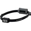 Ledlenser NEO3 - Lampada frontale a LED a batterie, ultra-luminosa (400 lm), leggera, 20 ore di autonomia, fascia riflettente, luce anteriore rossa - Per la corsa, la pesca, l'escursionismo - Nero
