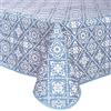Home Direct Tovaglia in tela cerata plastificata, Proteggi tavolo, rettangolare 140 x 240cm Blu grigio