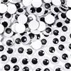 TOAOB THE ONE AND ONLY BABY TOAOB 300 Pezzi Occhi Adesivi 25mm Rotondo Plastica Mobili Autoadesivi Wiggle Finti Occhietti per Lavoretti Fai da Te Scrapbooking Artigianato Bambole Pupazzi Accessori Bianco Nero