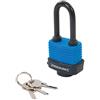 Silverline Lucchetto resistente agli agenti atmosferici con arco lungo 48 mm