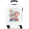 Disney Dumbo Trolley cabina Multicolore 37x55x20 cms Rigida ABS Chiusura a combinazione numerica 32L 2,5Kgs 4 doppie ruote Bagaglio a mano