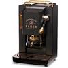 FABER COFFEE MACHINES | Modello Pro Deluxe | Macchina caffe a cialde ese 44mm | Rifiniture ottonato | Pressacialda in ottone regolabile | elettrovalvola di serie (MAT BLACK)