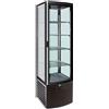 FORCAR Armadio frigorifero - N.4 lati vetro - Capacità lt 280 - cm 51.5 x 48.5 x 203.5 h
