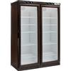 FORCAR Vetrina vino - Temperatura +2+8°C / -18 -22°C - cm 128 x 61 x 186 h Nero, Noce chiaro