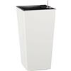 Dehner plastica pentola Elise con sistema di irrigazione automatica, ca. 47 x 25 x 25 cm, colore: bianco