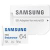 GielleService Scheda Memoria Micro SDXC Samsung Pro Endurance 64 GB UHS-I V10 con adattatore MB-MJ64KA/EU