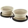 HUNTER Ciotola in Silicone con Custodia, 750 ml, Marrone Chiaro