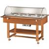 FORCAR Espositore termico - Legno multistrato - Cupola - cm 112 x 148 x 125h Bianco