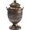 lachineuse - Urna egiziana 28 cm - Vaso egiziano - Decorazione Egitto antico - Oggetto decorativo per interni - Bronzo mitologia - Cobra, Toro, Geroglifici, Faraoni - Idea regalo originale