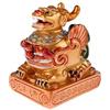 Lachineuse - Figura Pi Xiu - Statuetta Lion Dragon Feng Shui - 6 x 7 x 5 cm - Simbolo di Protezione e ricchezza - Decorazione Tradizionale Asiatica Cinese - per Ufficio, casa - Colori Dorati