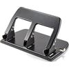 Officemate OIC Officemate 90088 - Perforatrice a 3 fori con manico ergonomico, capacità 30 fogli, colore: nero