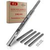 LouMaxx Guide a Sfera per Cassetti, Set da 2 Pezzi (1Paio), Binari Cassetti Scorrevoli 240mm 17mm, Guide a Estrazione, per Cassetti Estraibili, Semplici da Montare