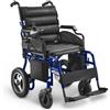AIESI Hospital Service Carrozzina per Disabili Elettrica da Transito braccioli e schienale ribaltabili