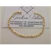 Oro BRACCIALE In ORO Bicolore GIALLO e BIANCO Unisex Oro 18 KT 750% Made In Italy