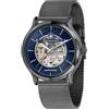 Maserati Orologio Maserati Epoca Automatico uomo R8823118012 Maglia Milanese Nera Blu