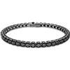 Swarovski Bracciale Swarovski Matrix Tennis 5664150 Bracelet Donna Cristalli Nero Rutenio