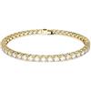 Swarovski Bracciale Swarovski Matrix Tennis M 5657664 Bracelet Donna Cristalli Oro Dorato