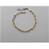 BRACCIALE DONNA A MAGLIA IN ORO GIALLO E BIANCO 18KT CON ZIRCONI 3,65 GR. (7003)