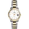 LORENZ Orologio LORENZ donna Ginevra datario bicolore / bianco 030187AA