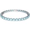 Swarovski Bracciale Swarovski Matrix Tennis L 5648929 Bracelet Donna Azzurro Cristalli