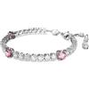 Swarovski Bracciale Swarovski Matrix Tennis Misto Rosa M 5666421 Bracelet Donna Pietre