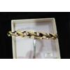 savagioielli Bracciale rigido in oro bicolore giallo e bianco 750 18 kt finitura diamantata