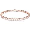 Swarovski 5657657 Braccialetto Matrix Tennis Taglio tondo Bianco Plac. Oro Rosa