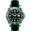 LORENZ Orologio Lorenz Submarine Automatico gomma verde - 43 mm 030197EE