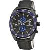 Armani Orologio Uomo Cronografo ARMANI AR5916 con Cinturino in Pelle Nero e Datario