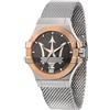 Maserati Orologio Maserati Potenza uomo R8853108007 Maglia Milanese Cassa Rosè 42 mm Logo