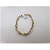 BRACCIALE DA DONNA A MAGLIA IN ORO GIALLO E BIANCO 18KT 750 5,6 GR. (3133)