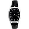 Emporio Armani orologio donna cassa acciaio solo tempo quadrante nero AR2407