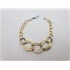 BRACCIALE DA DONNA A MAGLIA IN ORO GIALLO E BIANCO 750 18KT 6,2 GRAMMI (6087)