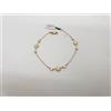 BRACCIALE DA DONNA A MAGLIA IN ORO GIALLO E BIANCO 18KT 2,6 GRAMMI (3611)