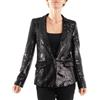 KAOS Giacca da Donna Jacket Blazer Nero Full Paillettes FW -18% OI1CO059