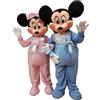 Edaica.com Mascotte Topolino Minnie baby deluxe pigiama Mickey rosa blu copia professional