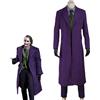 Joker Costume Joker Batman cosplay viola abito completo film professionale per adulti