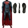 Atosa Super Eroe Costume Da Uomo Superman Costume Completo Cosplay  Personaggio Comic Tuta Con Mantello Blu Rosso Dorato Festa Halloween  Carnevale ML